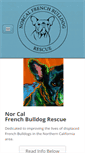 Mobile Screenshot of norcalfrenchbulldogrescue.org