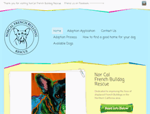 Tablet Screenshot of norcalfrenchbulldogrescue.org